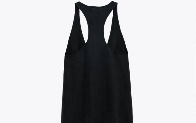 vestido negro zara