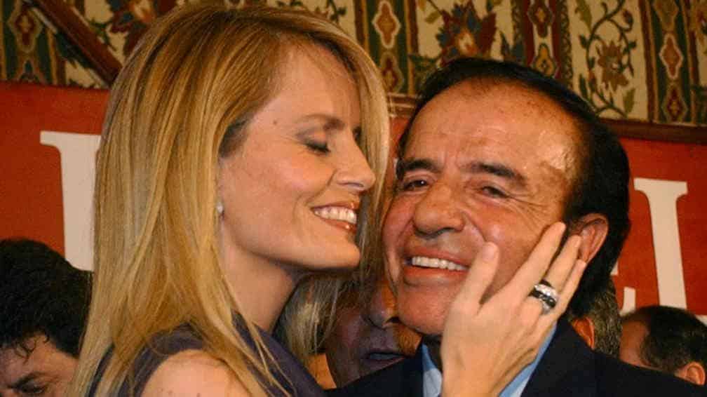 Cecilia Bolocco y Carlos Menem
