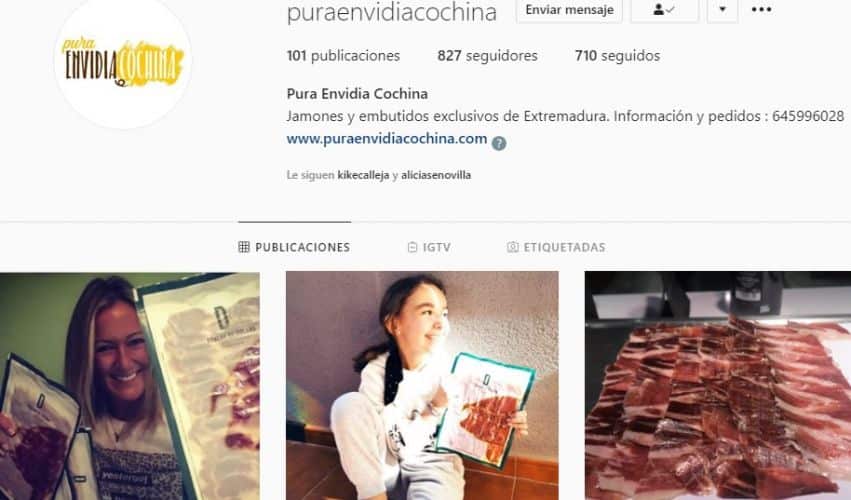 Puraenvidiacochina: el jamón ibérico que vuelve loca a Alicia Senovilla