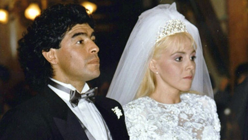 Diego Armando Maradona y Claudia Villafañe