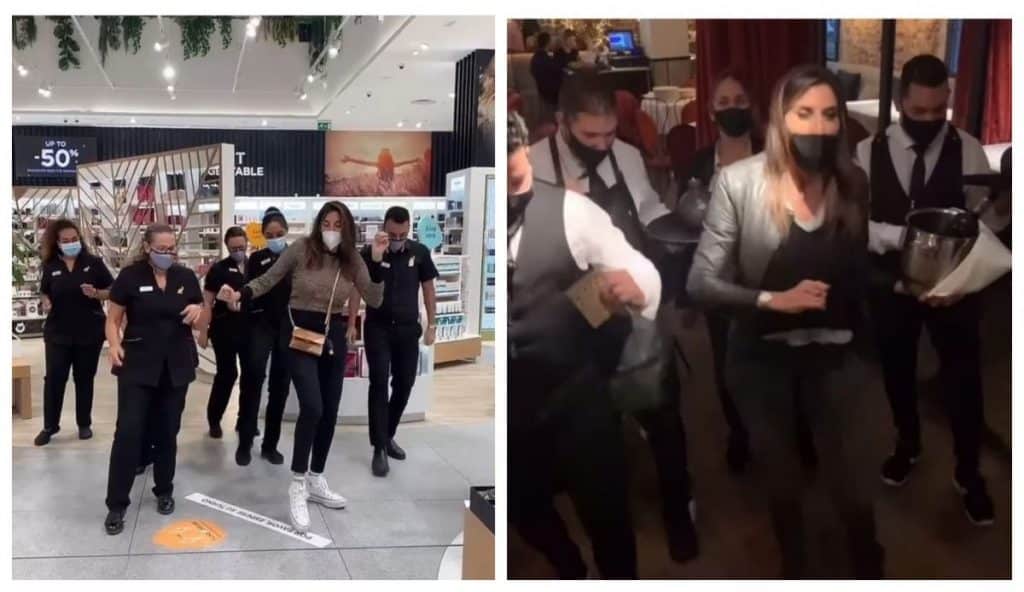 Paz Padilla la lía parda en un centro comercial y se convierte en el centro de todas las miradas