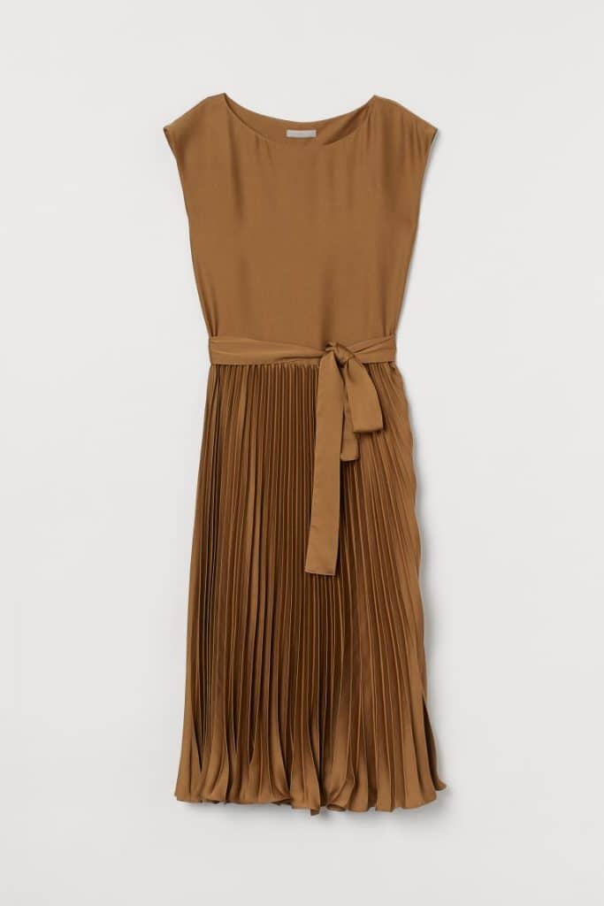 vestido plisado