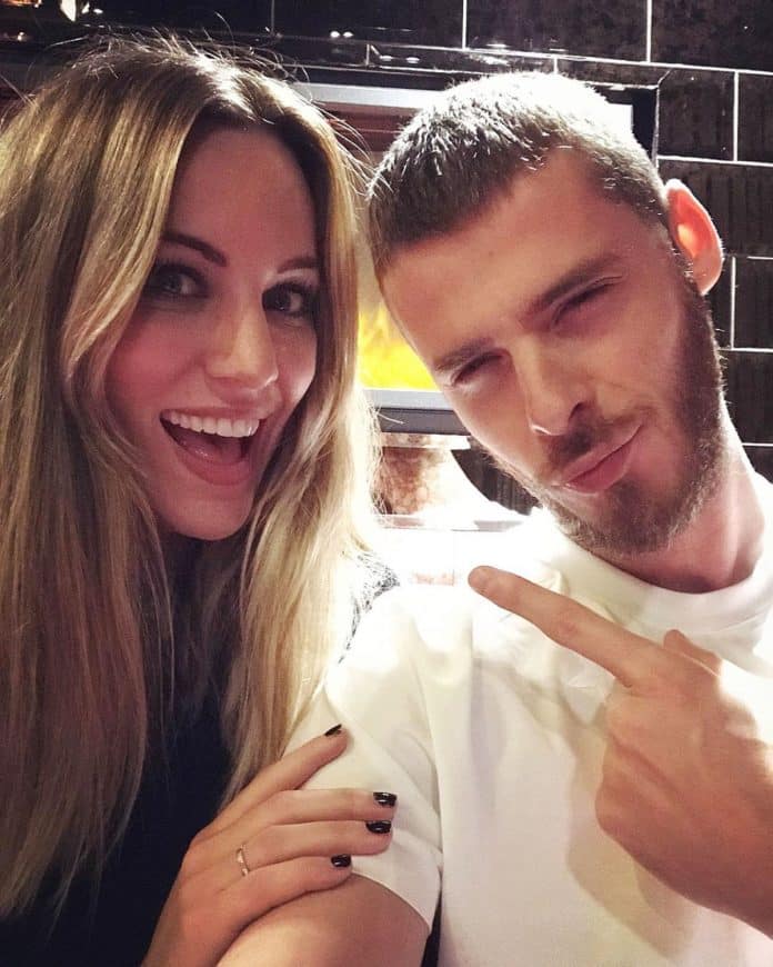 Edurne y De Gea