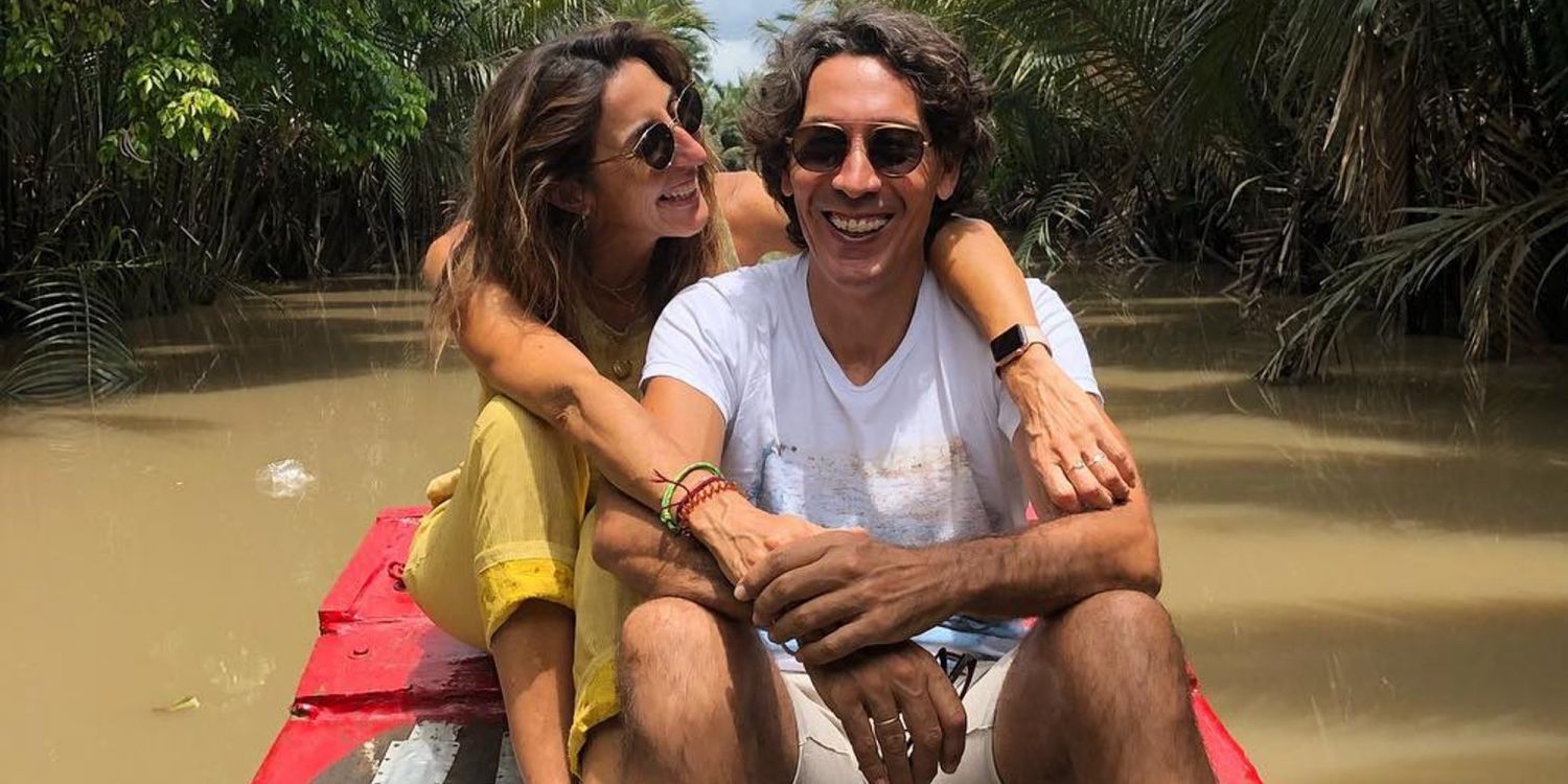 Paz Padilla junto a su marido