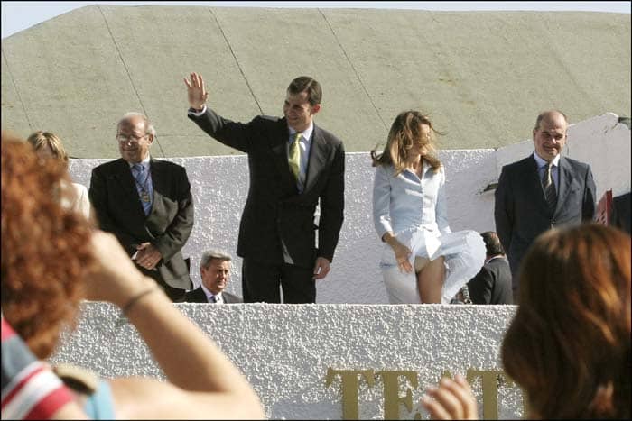 falda viento letizia