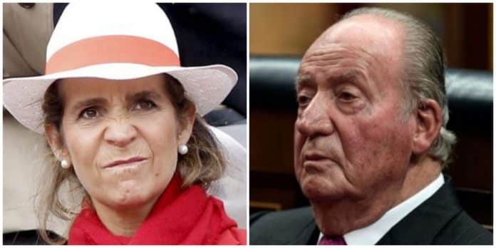 Infanta Elena y el rey Juan Carlos