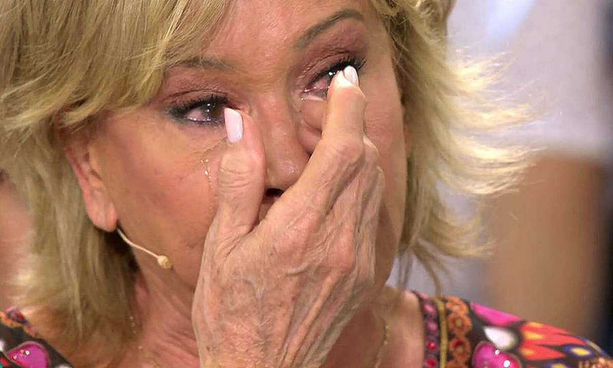 Mila Ximénez llorando en Sálvame