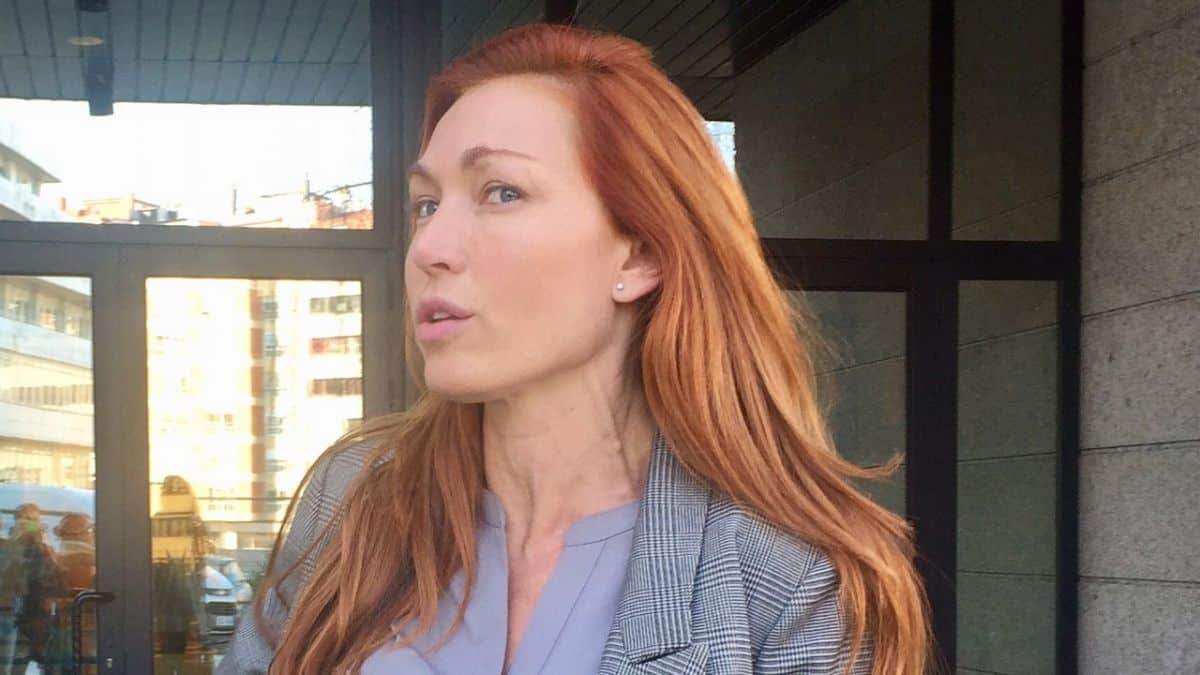 Silvia Fominaya durante el juicio con su exmarido