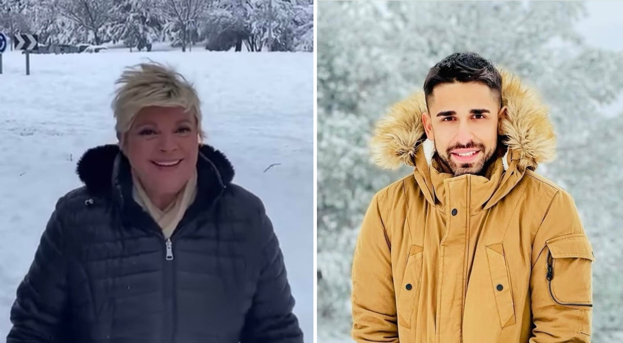 Terelu Campos y Miguel Firgenti en la nieve