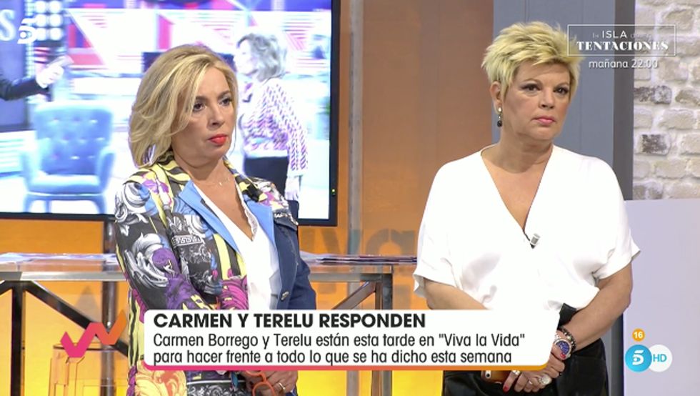 Terelu Campos y Carmen Borrego defienden a Teresa