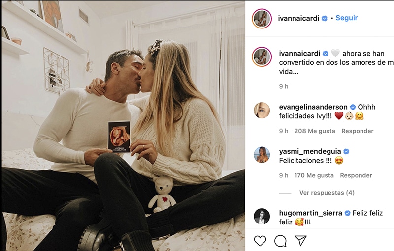Hugo Sierra e Ivana Icardi muy enamorados, anuncian que van a ser papás