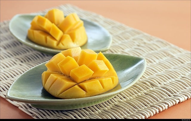 Receta de mango con langostinos... Para chuparse los dedos