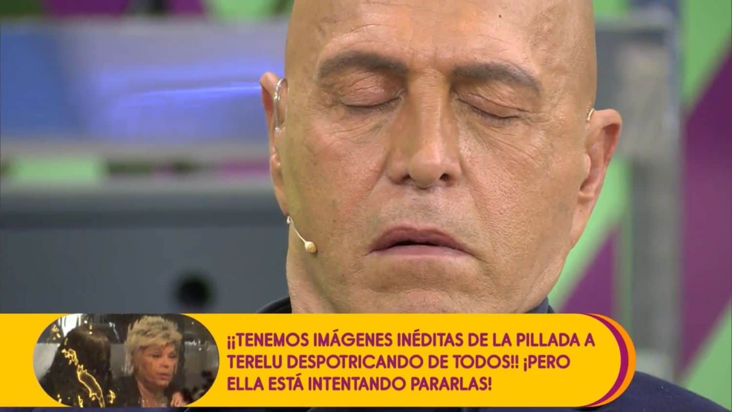 Kiko Matamoros dormido en Sálvame
