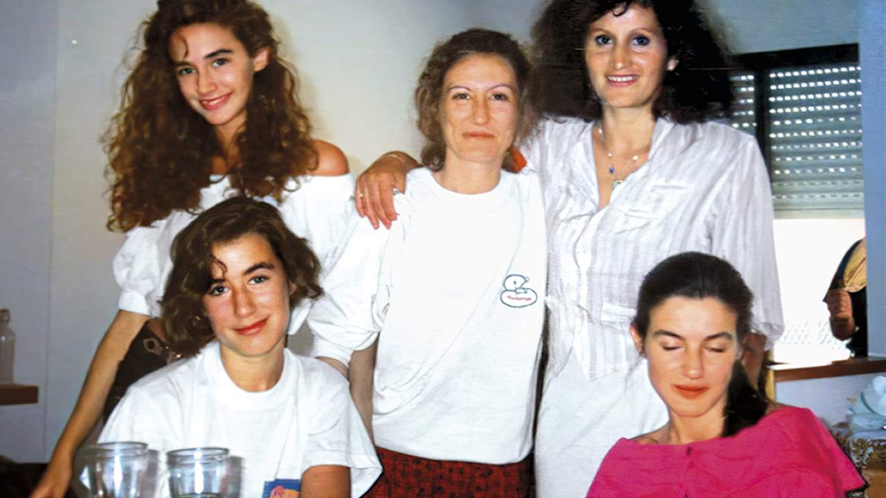 La reina Letizia de joven