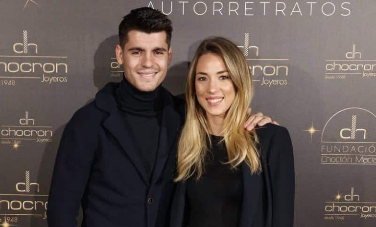 Morata supera su sequía de goles presumiendo de familia con Alice Campello