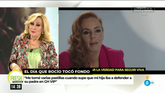 Rosa Benito se pronuncia sobre las declaraciones de Rocío Carrasco: "Qué vamos a tener miedo"