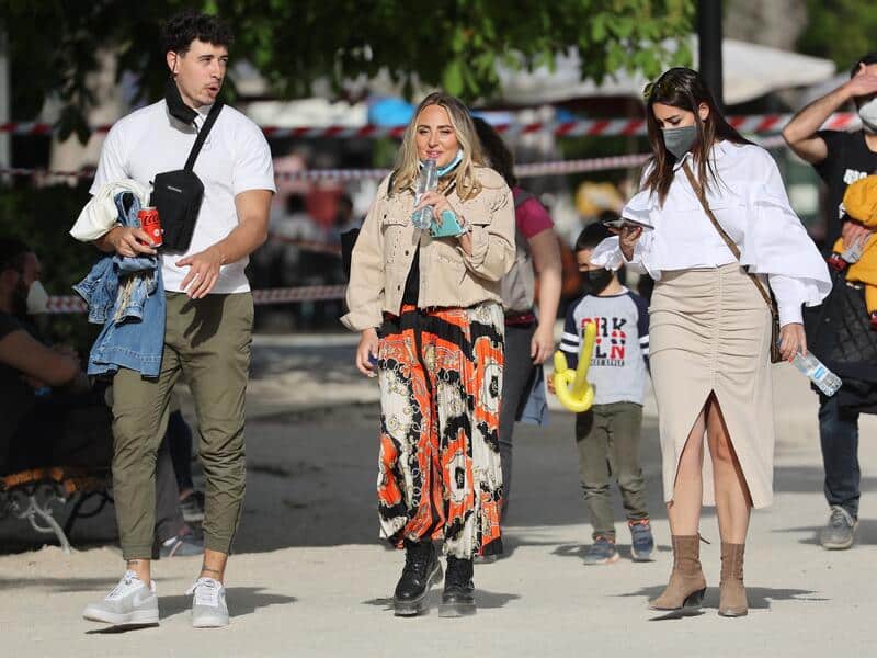 Rocío Flores se despeja en El Retiro de todo lo que tiene encima