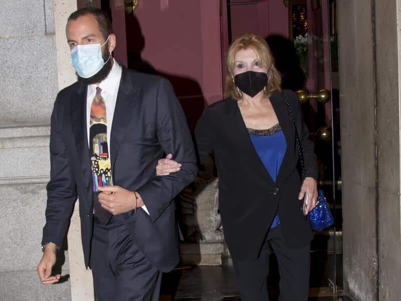 Baronesa Thyssen y su hijo Borja 