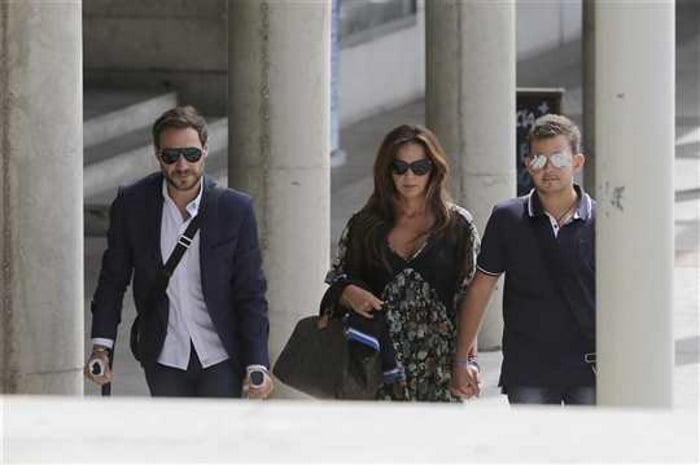 David Flores con Antonio David y Olga Moreno