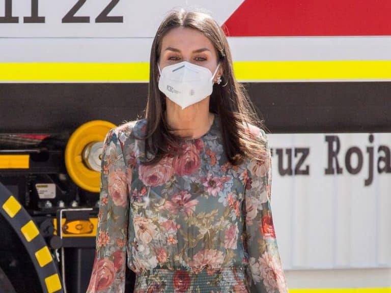 La Reina Letizia arrasa con su  vestido de Zara por menos de 50 euros