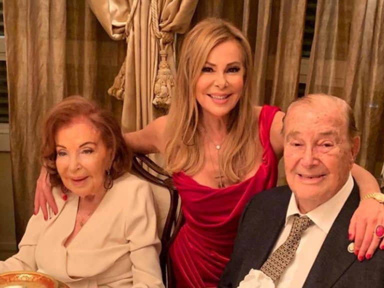 Ana Obregón, muy preocupada por su padre durante el tanatorio de su madre