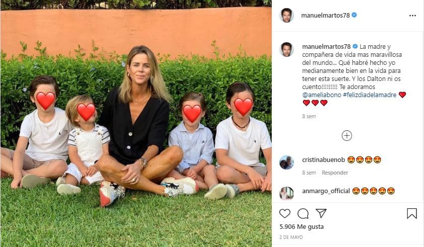 Captura Instagram Manuel Martos dia de la madre