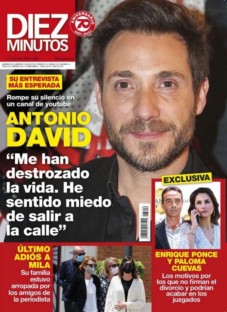 Portada Diez Minutos enrique ponce y paloma cuevas