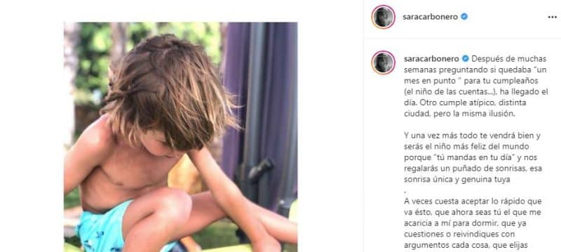 "Otro cumple atípico": La felicitación más conmovedora de Sara Carbonero a su hijo