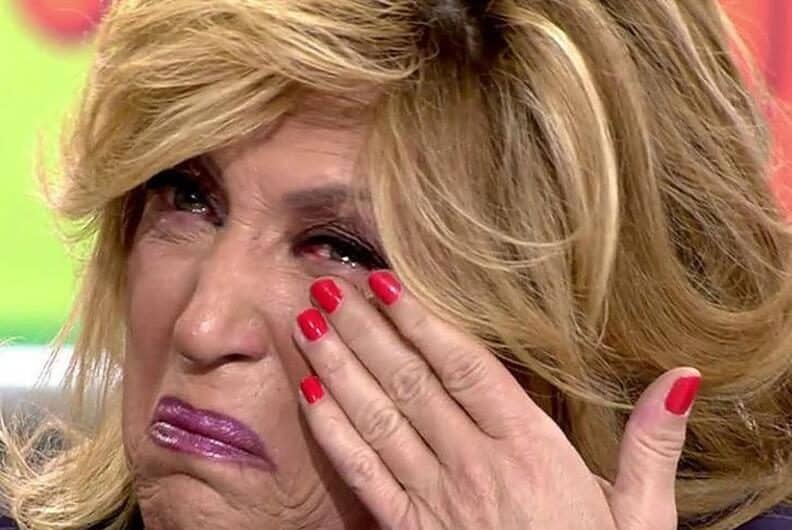 Lydia Lozano llorando en Sálvame