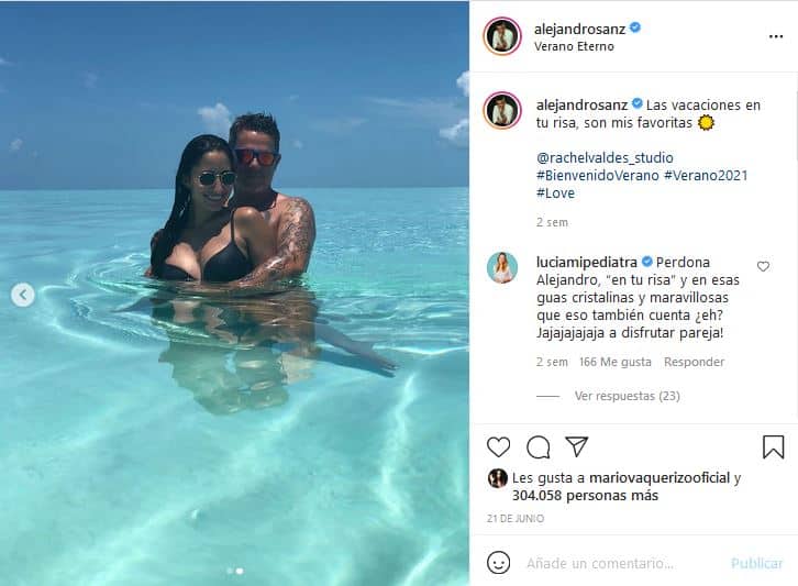 Alejandro Sanz Rachel Valdes playa