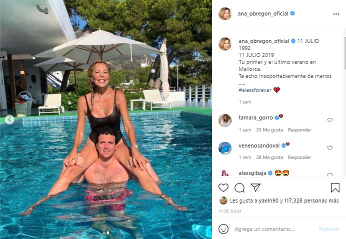 Ana Obregón intenta salir de su 'infierno' a través del libro que estaba escribiendo Aless Lequio