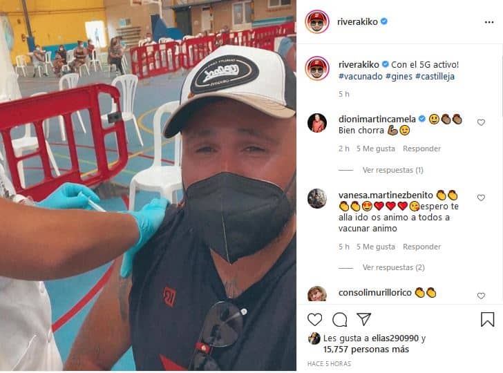 Kiko Rivera captura instagram vacuna contra covid