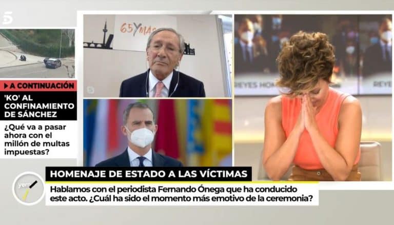 Sónsoles Ónega rompe a llorar en directo al recordar a su tío fallecido