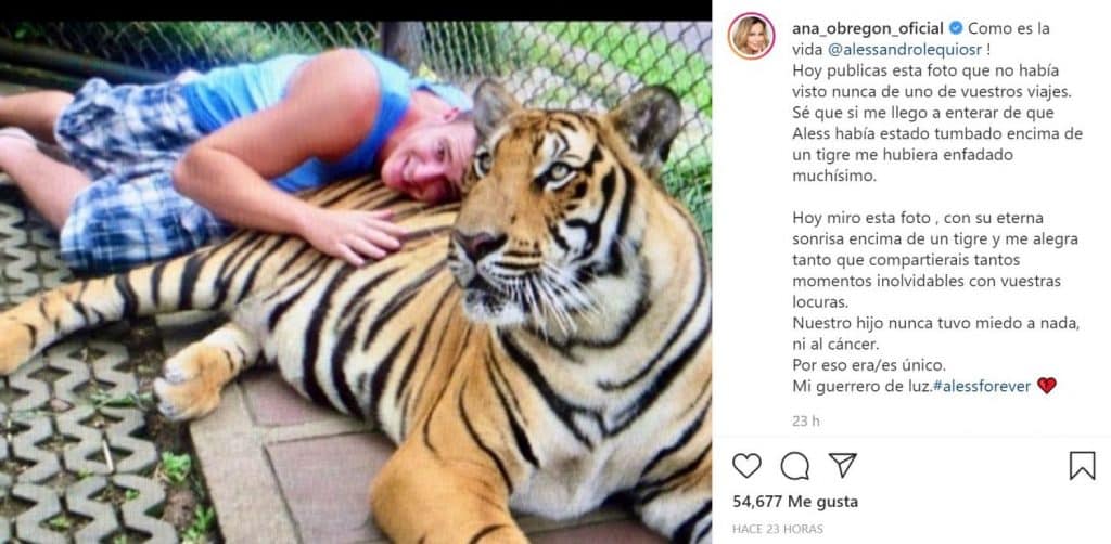 Lo que ha descubierto Ana Obregón de su hijo por una foto de Lequio en Instagram