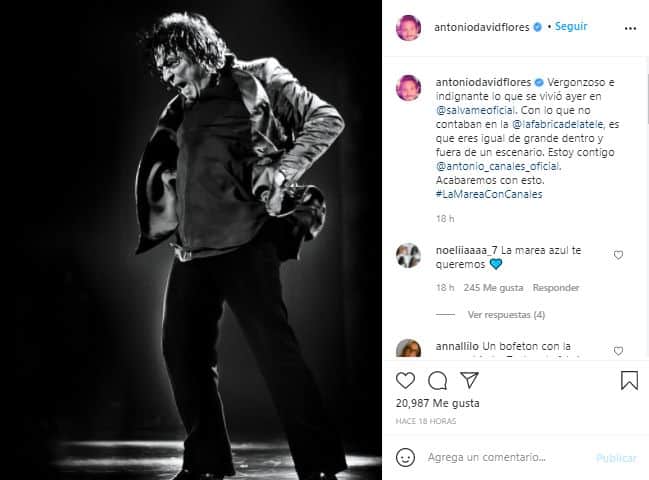 Captura Instagram Antonio David Antonio Canales