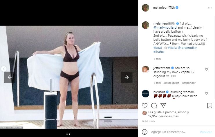 Melanie Griffith en bikini retoque paparazzi