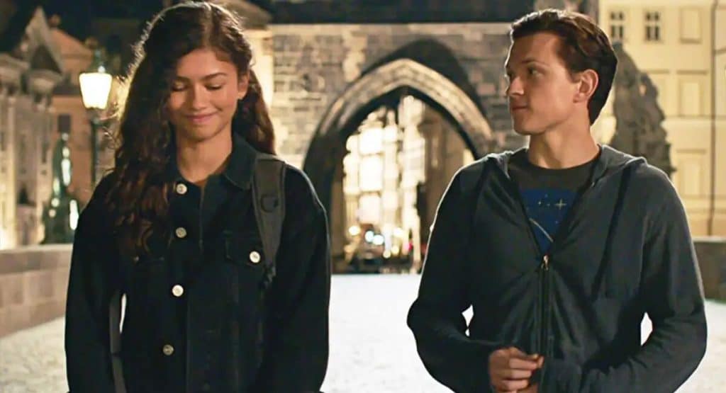 Tom Holland y Zendaya spiderman lejos de casa