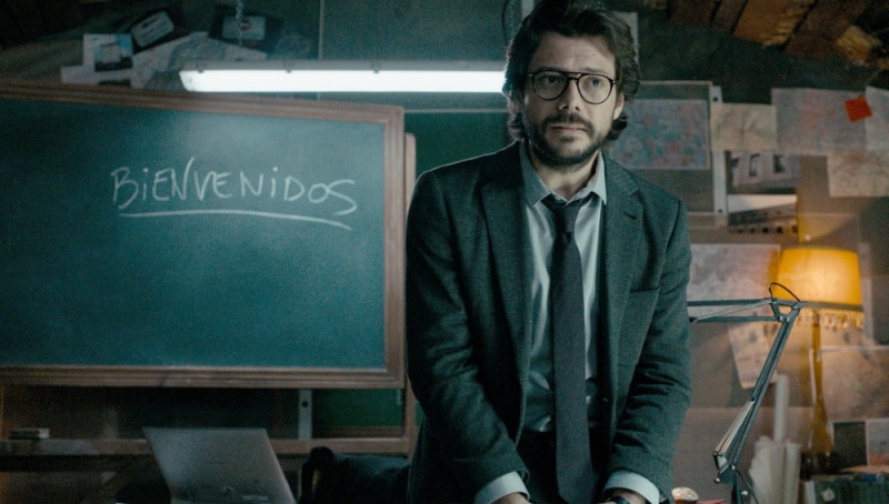 Álvaro Morte en La casa de papel