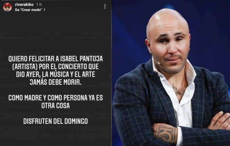 Isabel Pantoja consigue que Kiko Rivera le dé la enhorabuena por su concierto