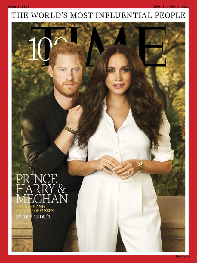Time magazine La portada de Harry y Meghan en la revista 'TIME' convertida en un meme: "Es su peluquero"