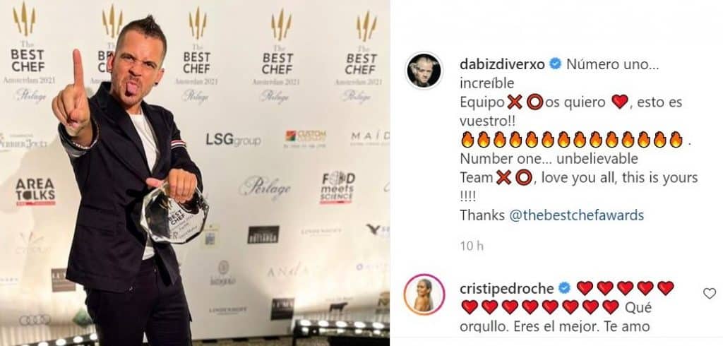 Dabiz Muñoz se corona como el chef número uno ante una orgullosa Cristina Pedroche