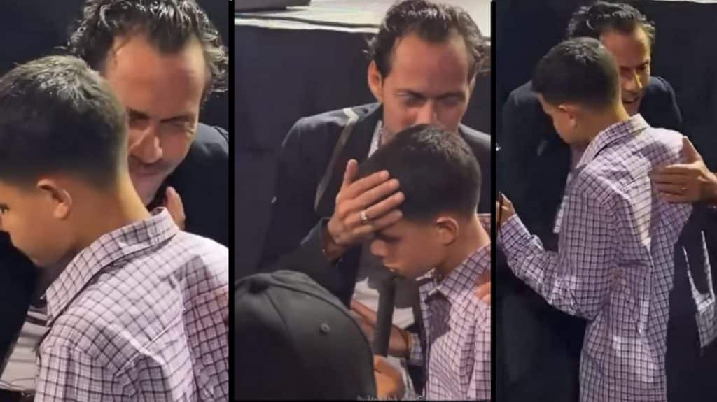 Marc Anthony y su bonito gesto con un fan ciego en pleno concierto