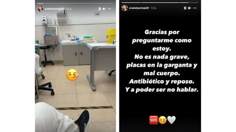 Captura Instagram Anabel Pantoja hospital