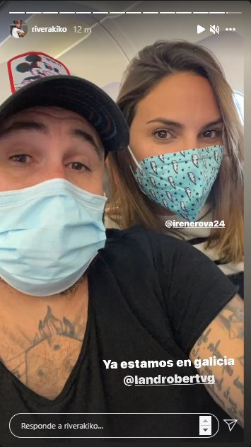 Captura Instagram Kiko Rivera e Irene Rosales visita TVG