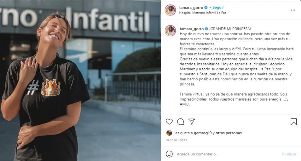 Tamara Gorro, su mejor vuelta a redes sociales: feliz por su 'princesa'