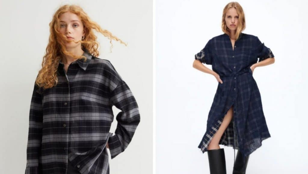 Zara y H&M se hacen la competencia, 3 looks iguales