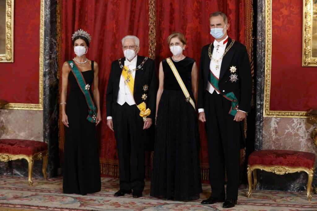 Reina Letizia Armani Cena de gala 