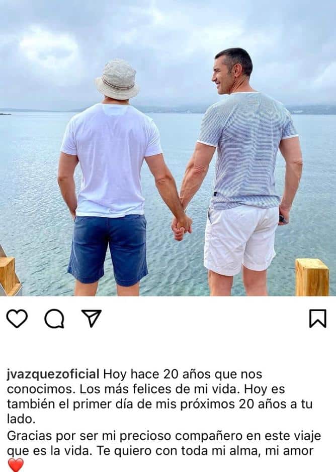 Jesús Vázquez se olvida de su aniversario y explica el porqué