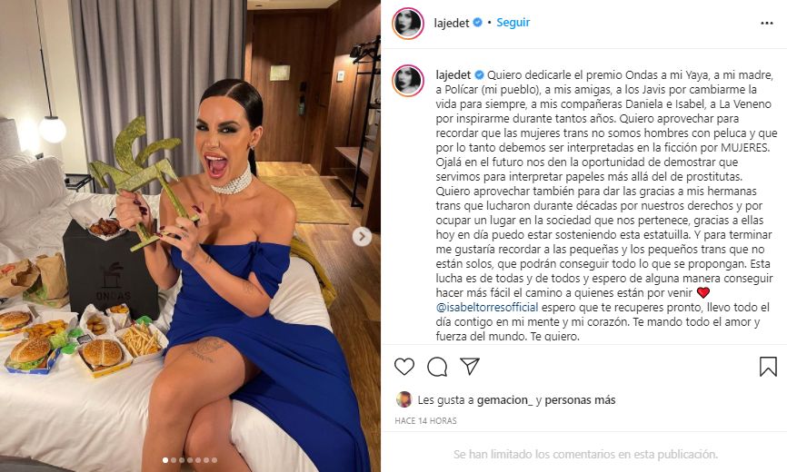 Premios Ondas Aitana Jedet