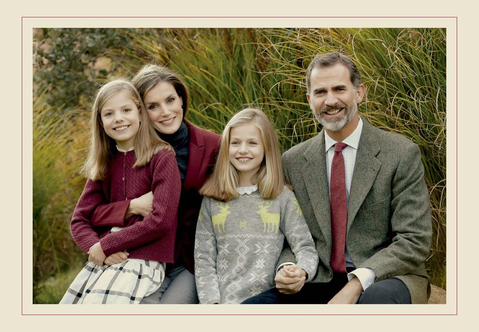 Felicitacion Navidad Rey Felipe VI Reina Letizia Princesa Leonor e Infanta Sofía - 2016
